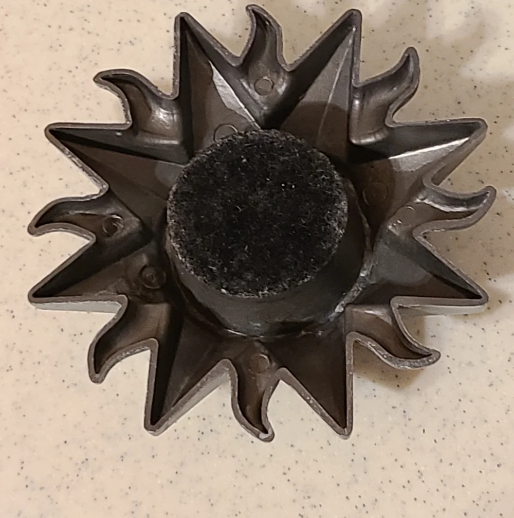 Unique Vintage Silver Sunburst Candle Holder